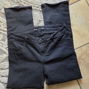 NWOT Old Navy Black Mid rise Bootcut Jeans